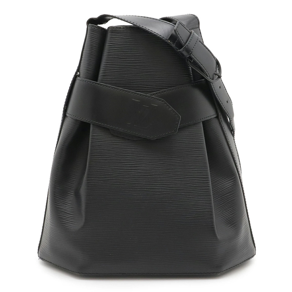 LOUIS VUITTON Epi Sac Depaule Shoulder Bag Hobo Leather Noir Black